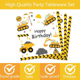 118 Pcs Construction Birthday Party Decorations Dump Truck Paper