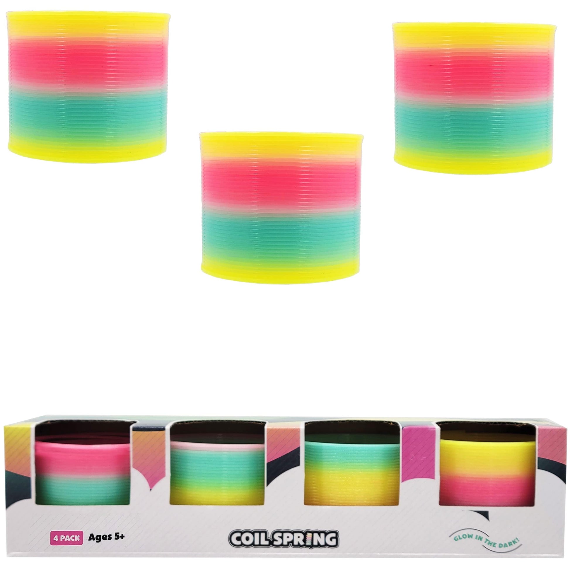 The Dreidel Company Plastic Coil Spring, Glow-In-The-Dark Magic
