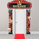 10 Pcs Movie Night VIP Porch Sign Banner Welcome Porch Sign Banner
