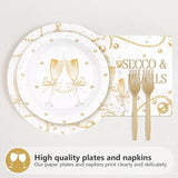 96Pcs Pearls and Prosecco Bridal Shower Decorations Engagement Party