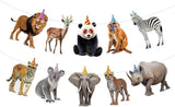 Hooqict Safari Animals Happy Birthday Banner Animal Birthday Decoratio