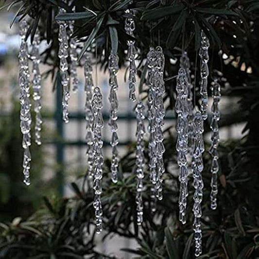 25 pcs icicles Ornament Set - ToBeIT Christmas Decoration Acrylic