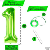 KatchOn, Light Green Number 1 Balloon - 40 Inch | Mylar Foil Balloon