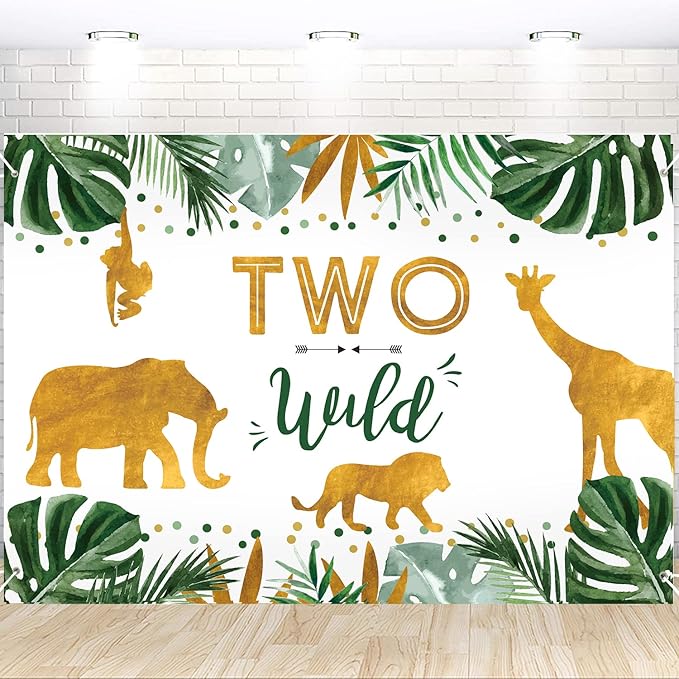 Two Wild Birthday Decorations Safari Jungle Theme 2nd Birthday Party