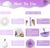 14 Pcs Purple Birthday Decorations for Women - Lavender & Lilac