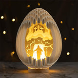 Lighted Easter Egg Centerpieces for Tables Indoor Resurrection Scene
