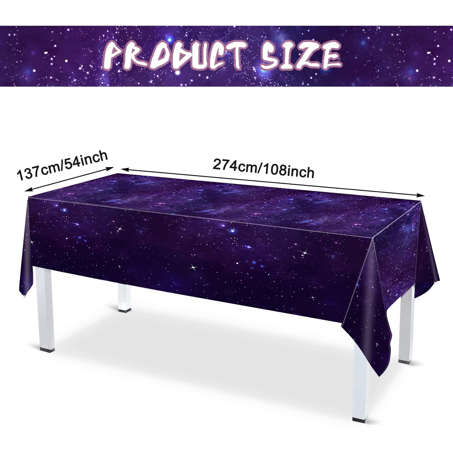 171 Pcs Galaxy Space Party Decoration Table As Shown in Picture