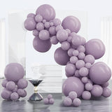 PartyWoo Dusty Purple Balloons 100pcs Different Sizes Pack of 18 12