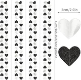 Black White-Silver Party-Decoration Heart Garland - 52ft 21st Men