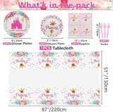 Princess Party Decorations 81pcs Castle Decorations Including Pink