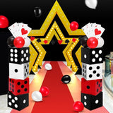 52 Pcs Casino Themed Decorations Set Game Casino Night Entryway Door