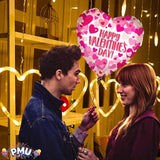 10Pcs 18 Inch Red Heart Balloons Valentine's Day Heart Shape Foil