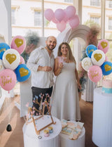 Gender Reveal Balloons - Pink and Blue Balloons 12 Inch Boy or Girl