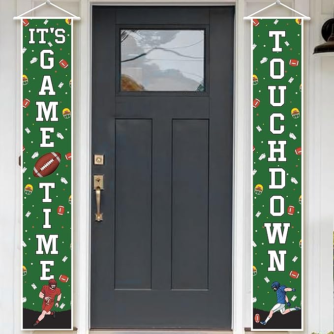 KatchOn, XtraLarge Football Porch Banner - 72x12 Inch | Football