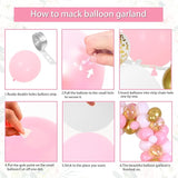 Four Ever a Princess Birthday Decorations Pink Gold Balloon Garland
