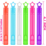 200 Pcs 20 Colors Mini Star Bubble Wand Bulk in Gift Box, Neon Bubbles