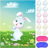 ASTARON Pin The Tail on The Bunny Game for Birthday Party, Easter
