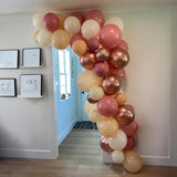 Retro Blush Pink Balloons, 60 Packs 12 Inch Dusty Pink Metallic