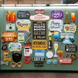 Retirement Photo Booth Props 41 pc Photobooth Kit with 8 x 10 Inch