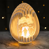 Lighted Easter Egg Centerpieces for Tables Indoor Resurrection Scene