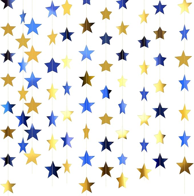 Patelai Glitter Star Garland Banner 2026 Graduation Decor 130 Feet #23