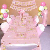 Miss Onederful Birthday Decorations Pink Gold Party Plates Napkins