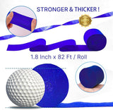 PartyWoo Blue Crepe Paper Streamers 10 Rolls 820 ft Pack of Royal