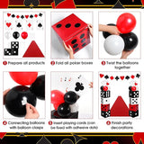 52 Pcs Casino Themed Decorations Set Game Casino Night Entryway Door