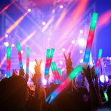 SHQDD 105PCS LED Foam Glow Sticks, Foam Light up Sticks Bulk Party