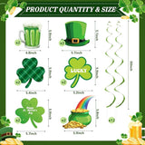 St Patrick's Day Decorations Kit Shamrock Garlands Hanging Swirls