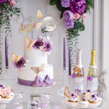 LANGPA 22-Pieces Butterfly Cake Decorations With Happy Birthday