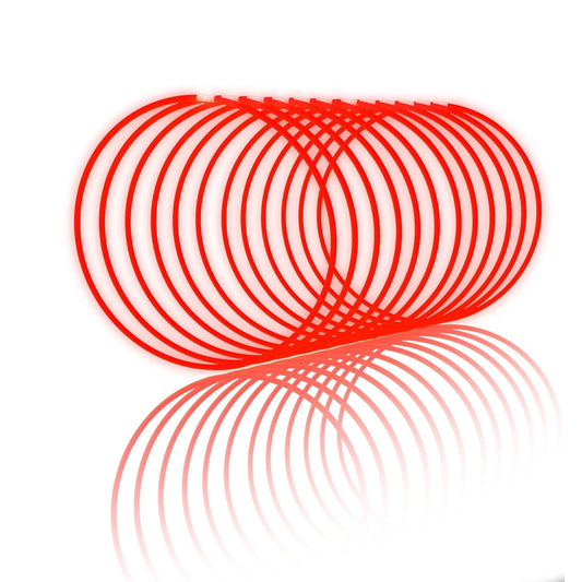 Glow Fever Glow Sticks Bulk 100ct 22'' Glow Necklaces with Connectors,