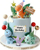 20pcs Dinosaur Cake Topper Set with Dinosaur Eggs Reusable Dinosaur