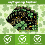 St Patricks Day Plates and Napkins Decorations 96PCS Lucky