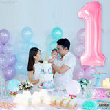 KatchOn, Light Pink 1 Balloon Number - 40 Inch | Number 1 Balloons