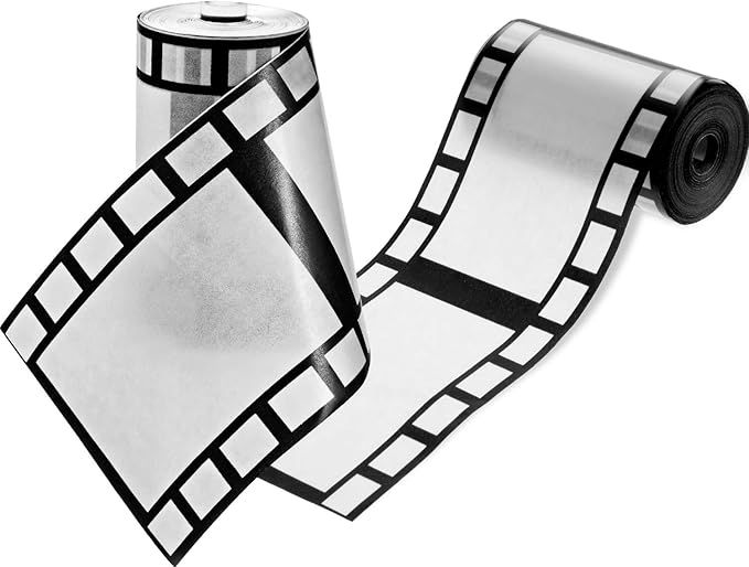 Gejoy 2 Rolls Filmstrip Tape Movie Party Decorations Filmstrip