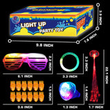 78PCs LED Light Up Toy Party Favors/Supplies Bulk Glow In The Dark For