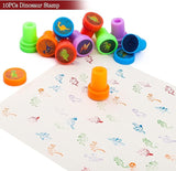 108Pcs Dinosaur Party Favors Dinosaur Stamps Slap Bracelets