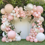 Pastel Pink Balloon Garland Double Stuffed Baby Pink Balloons Arch