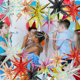 22''4D One-Piece 14-Pointed Star Explosion Balloon Spike Star