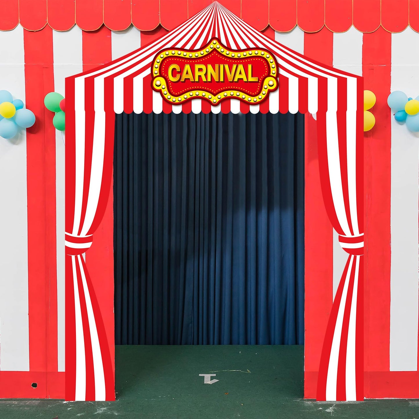 Ziliny 3 Pcs Carnival Party Decorations Circus Tent Awning Halloween