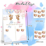 Gender Reveal Party Games Bear Theme Baby Gender Reveal Voting
