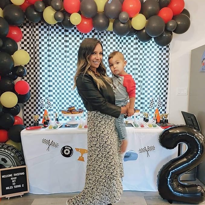Black Foil Balloon Number 2, 40'' Giant Self Inflating Number