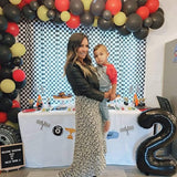 Black Foil Balloon Number 2, 40'' Giant Self Inflating Number