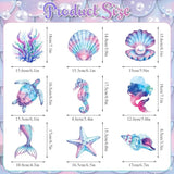 Mermaid Hanging Swirls, 36Pcs Mermaid Ceiling Streamers Sea Creature
