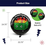 XL Funny Foil Balloons (2 Pack) – Dumpster Fire, Joke Party