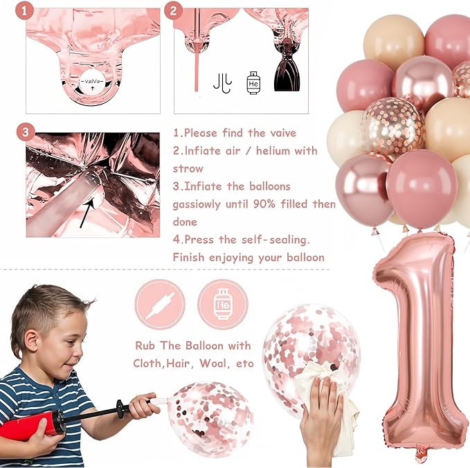 21st Birthday Decorations for Her Retro Pink Nude Number 21 Balloon