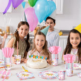 168 Pcs Princess Party Decorations Princess Plates and Napkins