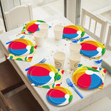200Pcs Summer Pool Beach Party Tableware Set Beach Pool Ball Party