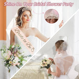 121 Pcs Bachelorette Party Decorations Kit Rose Gold Bridal Shower